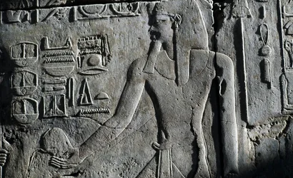 Bajorrelieve, Templo de Luxor, Luxor, Tebas (Patrimonio Mundial de la UNESCO
