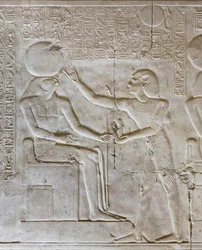 Bajorrelieve, templo de Seti I, Abidos, Egipto