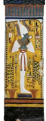 Egipto, Tebas, Luxor, Valle de las Reinas, Tumba de Nefertari, pintura mural de Osiris en la cámara funeraria de la dinastía XIX