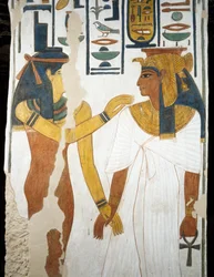 Nefertari, (detalle), segunda cámara de la Tumba de Nefertari, Valle de las Reinas, Luxor, Tebas