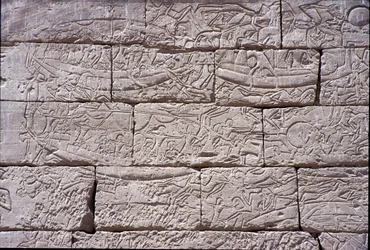 El Pueblo del Mar, Batalla Naval de Ramsés III, Medinet Habu, 1195-64 a.C.
