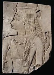 Relieve de una consorte divina, Período Tardío, c.780-656 a.C.