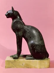 Escultura de un gato, Período Tardío