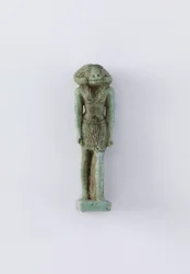 Figura de pie de la deidad Khnum, período Saíta, 664-525 a.C.