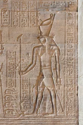 Relieves del templo de Philae, Asuán, Egipto
