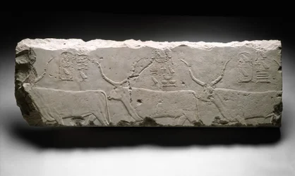 Fragmento de Relieve con el Ganado del Rey Khufu, c.2535