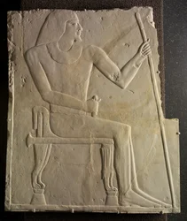 Relieve de Nyankhnesut Sentado, de Saqqara, c.2311-2281 a.C.