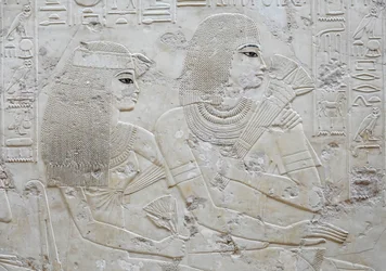 Amenhotep y su esposa May, tumba de Ramose