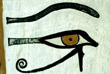 Antiguo Egipto, Pintura mural, , El ojo de Horus, Tumba de Sennedjem, Tebas, Deir el Medina