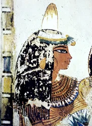 Pintura mural de una tumba egipcia