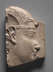 Relieve votivo de un rey, Período Grecorromano, 305-246 a.C.