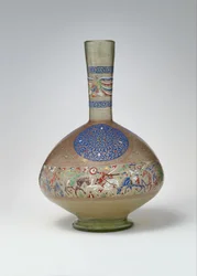 Botella esmaltada y dorada, c.1270-99