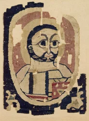 Fragmento de una cabeza, copto