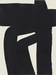 Forma negra abstracta