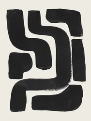 Formas abstractas negras