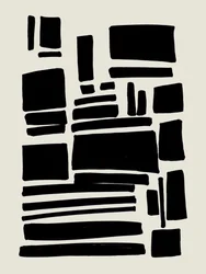Formas abstractas negras