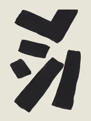 Trazos abstractos negros