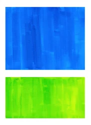 Abstractos en azul y verde