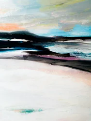 Horizonte abstracto y colorido