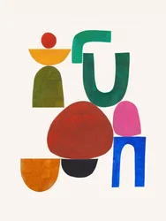 Formas abstractas de colores