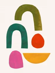 Formas abstractas de colores