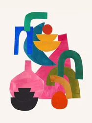 Formas abstractas de colores