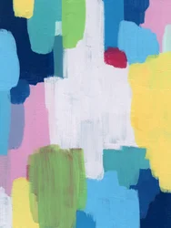 Trazos abstractos y coloridos