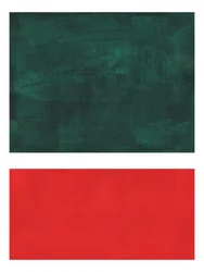 Bloques rojos de color verde intenso