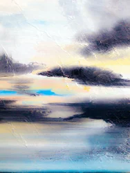 Paisaje marino abstracto y dramático