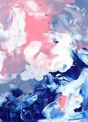 Azul y rosa de ensueño, abstracto
