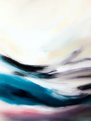«Océano azul en movimiento» (abstracto)