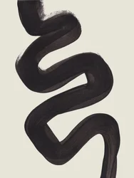 Abstracción negra fluida
