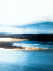 Abstracto azul dorado
