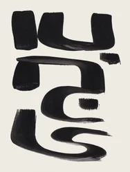 Gestos minimalistas en negro