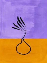 Jarrón botánico minimalista