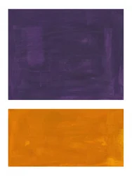 Bloques abstractos en tonos morados y naranjas
