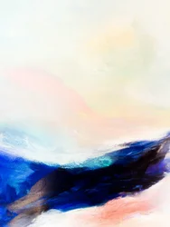 Flujo azul sereno