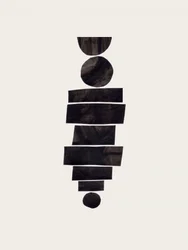 Formas abstractas apiladas