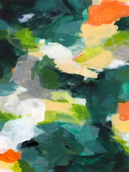 Verdes abstractos y vibrantes