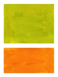 Bloques de color verde y naranja vivos