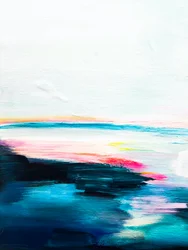 Abstracto del océano vibrante