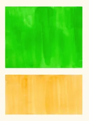 Abstracto en verde y naranja vivos