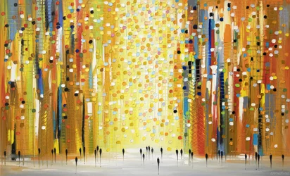 Paseo por la ciudad abstracta