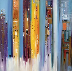 Paseo por la ciudad llena de color