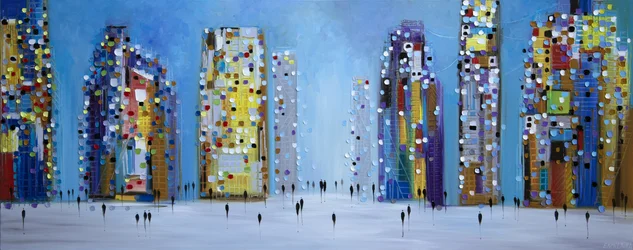 Luces de la ciudad moderna