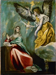 La Anunciación (óleo sobre lienzo)