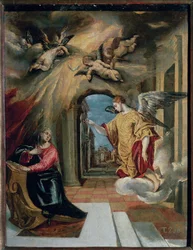 La Anunciación (óleo sobre lienzo)