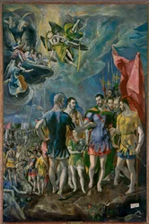 El martirio de San Mauricio (pintura sobre lienzo)