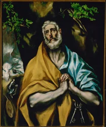 Las lágrimas de San Pedro (pintura sobre lienzo)