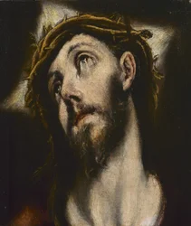 Cristo llevando la cruz (óleo sobre lienzo)